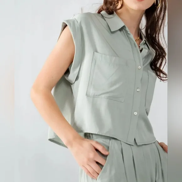 NEW! BOHO CHIC WIDE LEG PANTS AND TOP 2 PIECE SET - Picture 3 of 7